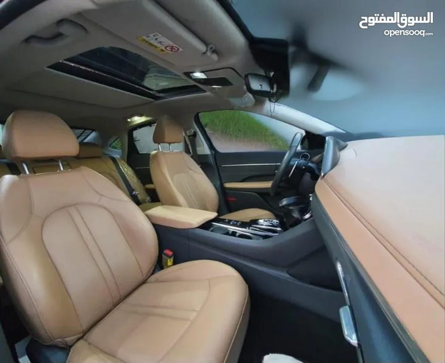 سوناتا هايبرد موديل 2022 فل لودد اعلى مواصفات فل نظافه بانوراما للإيجار اسبوعي شهري