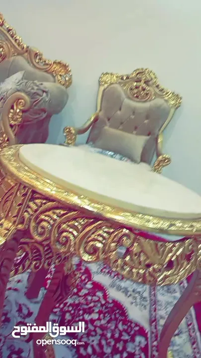 اطقم كنب مصري ذهبي