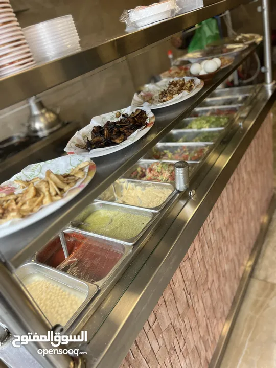 مطعم حمص وفلافل للبيع في طبربور محطه الباص السريع