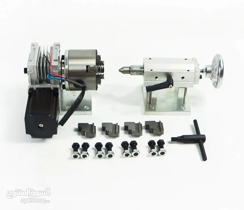 روتاري رولر صناعي مع الدرايفر الخاص فيه  Industrial Rotary Roller لماكينات القص/ليزر و الخراطة