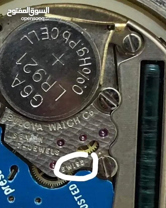 ساعة بولوفا كوارتز موديل جيل الطيبين سويسري مينة طلاء ذهب مع تاريخ ويوم  مخزونة نظيفة - Opensooq