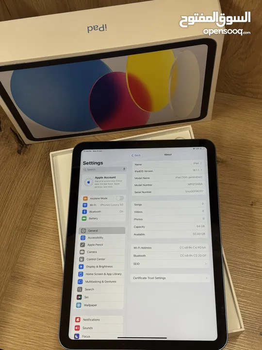 iPad 10 64 gigabytes