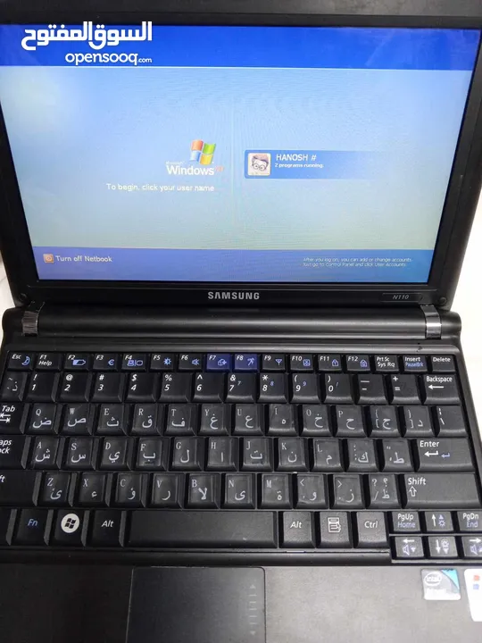 لابتوب سامسونج ميني N110  جهاز صغير وخفيف سهل الاستخدام  منافذusb بحاله الوكاله