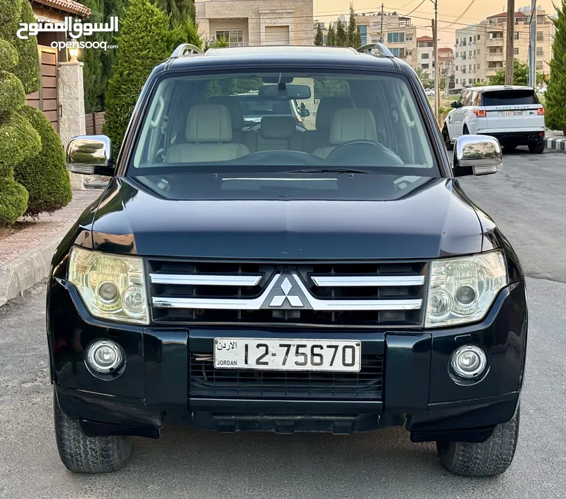 ميتسوبيشي باجيرو 2008 بوضع الشركه فحص كامل كرت ابيض فل مسكر اعلى صنف