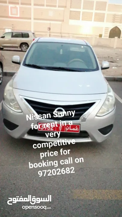 Nissan sunny for rent