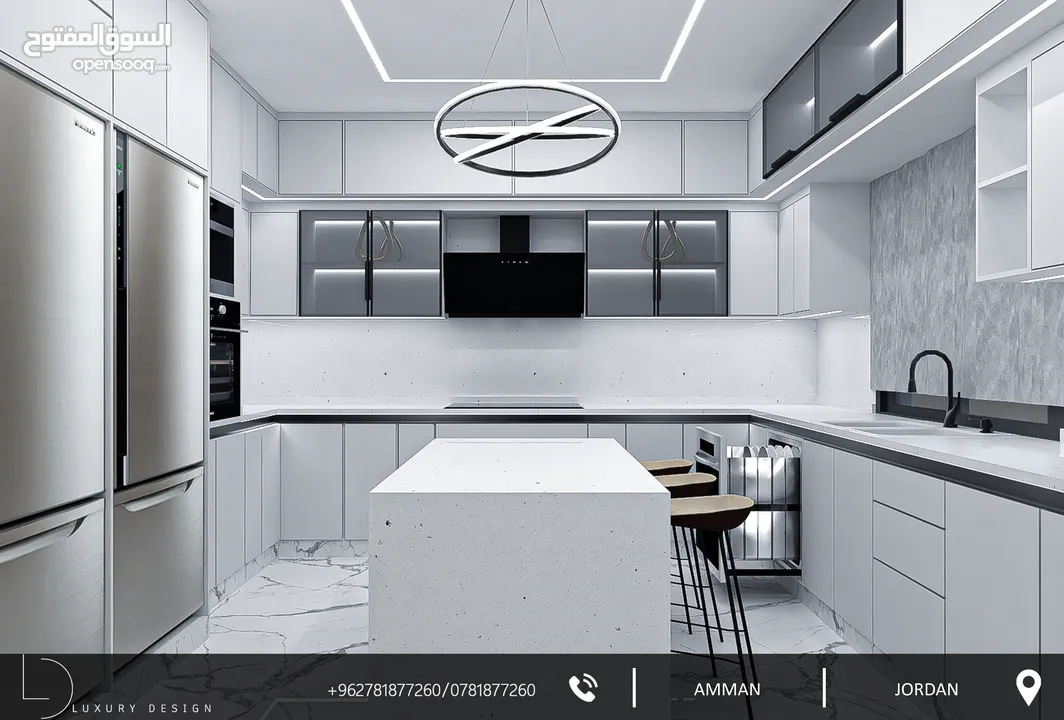 مكتب (LUXURY DESIGN) للتقديم خدمات هندسة التصميم الداخلي والمعماري والتنفيذ والإشراف لكافة المشاريع
