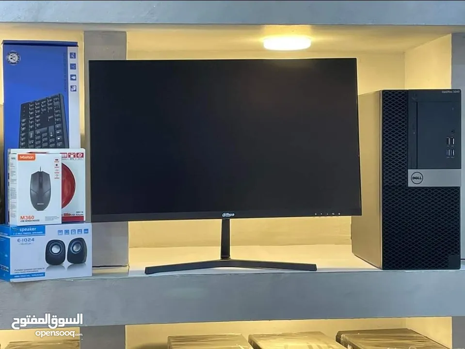 اقوي العروض كمبيوترات امريكيه DELL OPTIPLEX COER I5 6TH  كامله شاشه 24 انش  بسعر مغري جدا