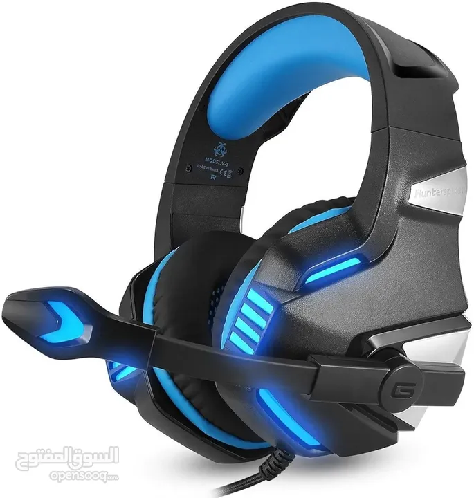 Raxinbang Headset 3.5mm Gaming Headset LED (New condition box slightly damaged)