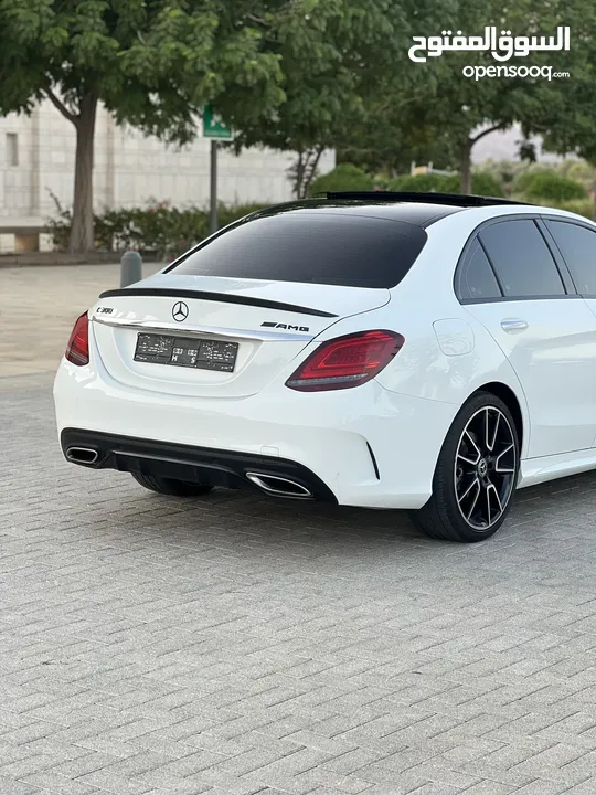 للبيع او للبدل مرسدس C300 موديل 2019 بنراما دفريشن