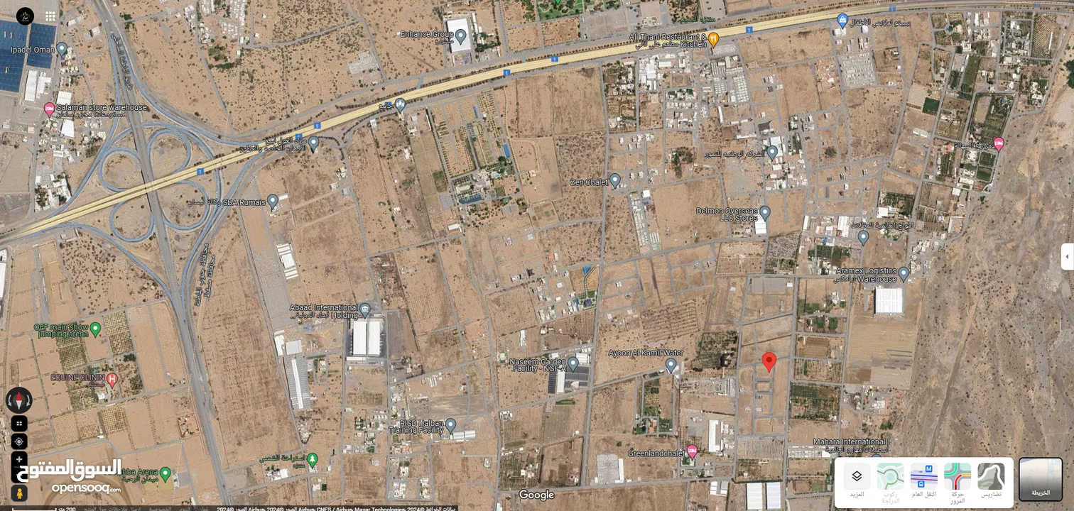 ارض سكنية للبيع في ولاية بركاء - الشخاخيط - مخطط الحور مساحة الأرض: 600 متر سعر الارض: 28.500 ألف