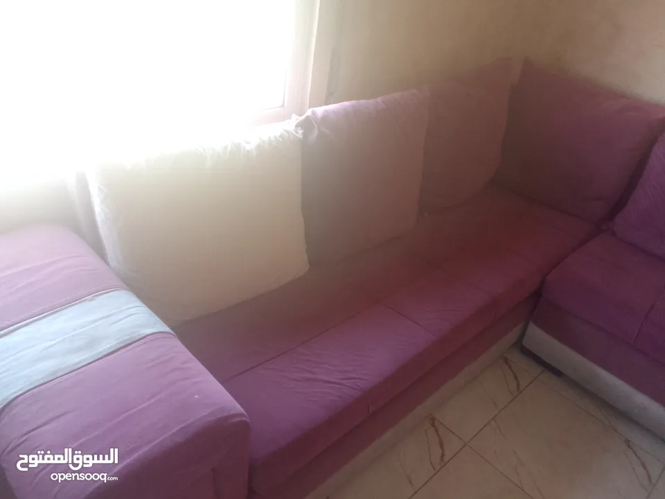 طقم كنب كورنر مستعمل للبيع  بحالة جيدة