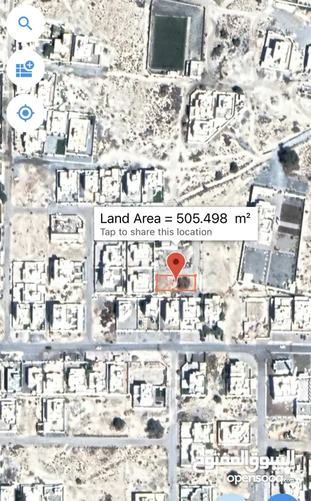 ارخص ارض في بركاء حي العزه ع الخط الثاني من الشارع الرئيسي