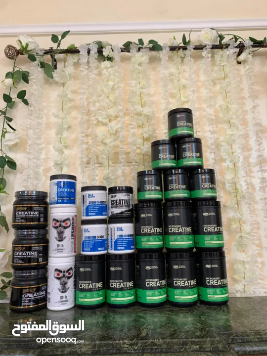 كرياتين مونوهايدرات ماركه عالميه أوزان مختلفه صافي 100% بدون نكهات تاريخ طويل الامد