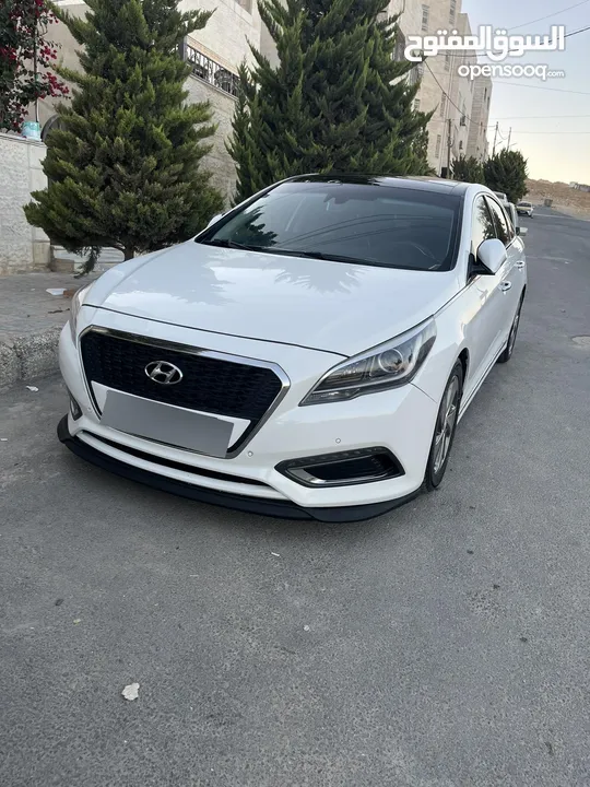 هونداي سوناتا فل كامل لمتد كرت ابيض 7 جيد
