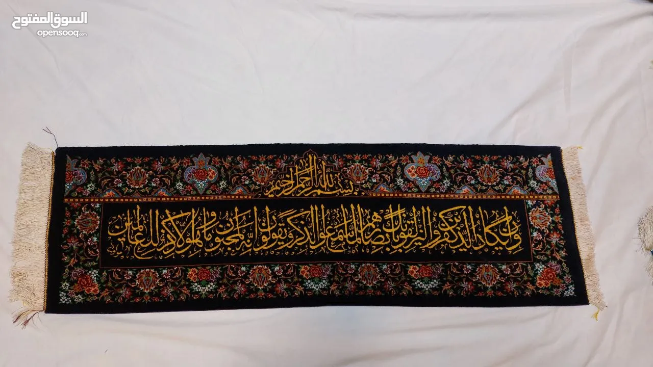 لوحة سجادة مصنوعة يدويًا في إيران ، مدینة تبريز، من الصوف و الحرير Handwoven Persian carpet-panels