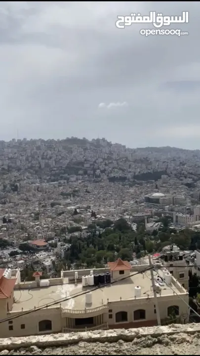 شقة للبيع في اطلالة مميزة نابلس الجبل الشمالي شارع ابو بكر العمارة جديدة