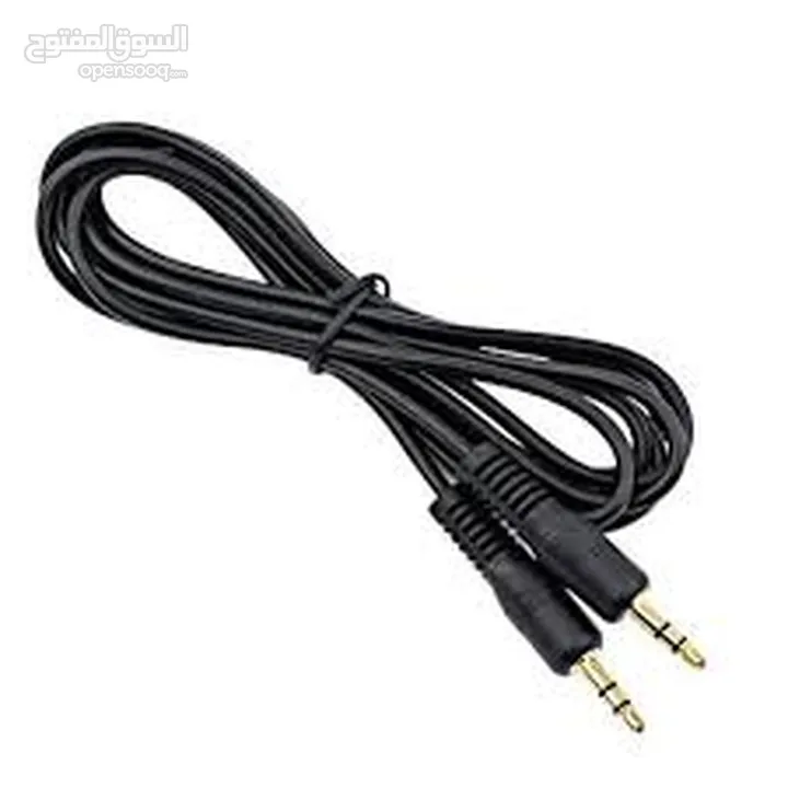 AUX- IN CABLE منفذ AUX كيبل   او اكس  1 متر  