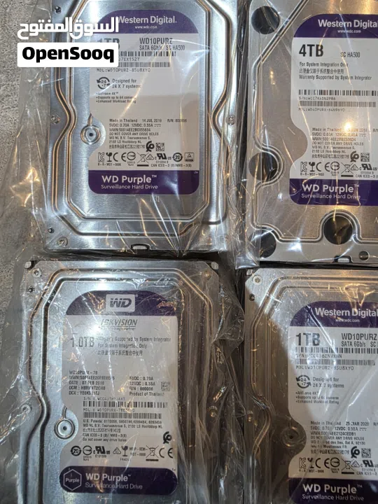 هاردسكات للكمبيوتر او سستم الكاميرات 500GB/1TB/2TB/3TB/4TB