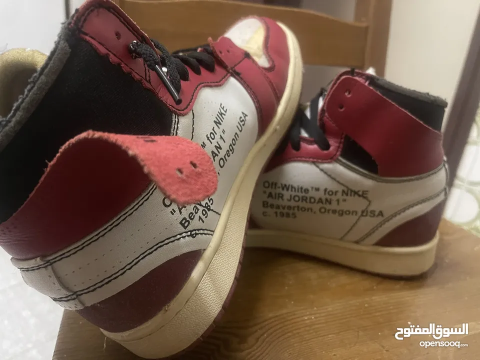 OFF-WHITE x Air Jordan 1 Retro High OG 'Chicago' (USED BUT NOT ABUSED)*6500DHS* TELL ME YOUR PRICE