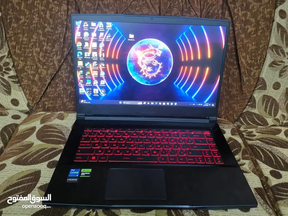 Laptop msi GF63 Gaming بحالة الوكالة