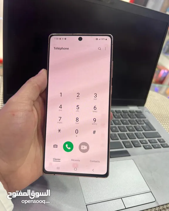 مستعمل Samsung Not 20 5G رام 16 جيجا 128 امريكي هدية شاحن الاصلي ولزقة متوفر توصيل