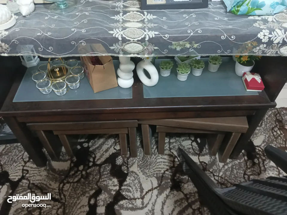طقم كنب ثقيل  شبه جديد