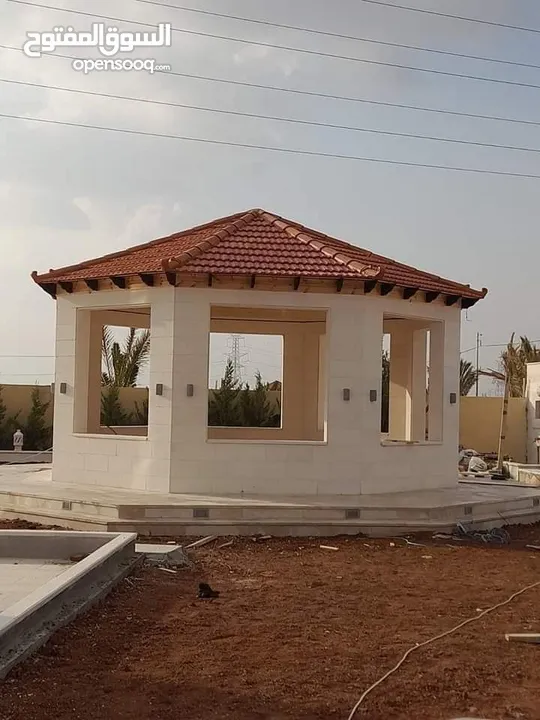 قرميد  مؤسسه العماوي لكافه اعمال تركيب القرميد والديكور والبرقولا  تركيب وصيانه