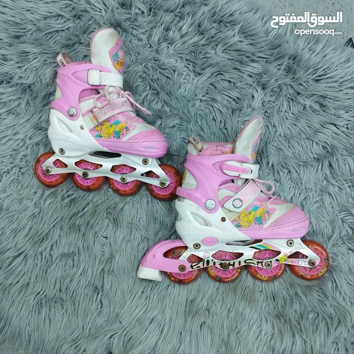 Skate (VIP)   عجال مطاط هيكل بلاستيك مقوى شفرات حديد   السعر والمقاس والماركة أسفل كل صورة