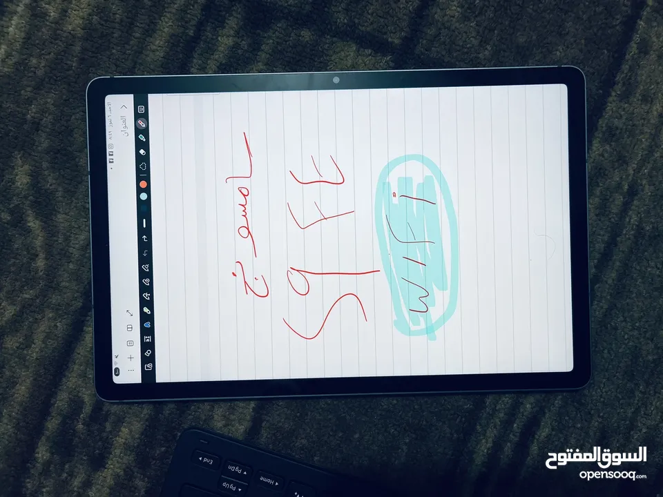 تابلت سامسونج جالكسي s9 fe wifi مع الكيبورد الاصلي بسعر مغري  استخدام خفيف شبه الجديد نظيف جدا جدا