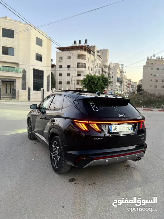 توسان هايبرد2023 دفع رباعي4 \4 بانوراما فتحه تقف فل الفل اضافات(  hybrid plug-in N-Line )