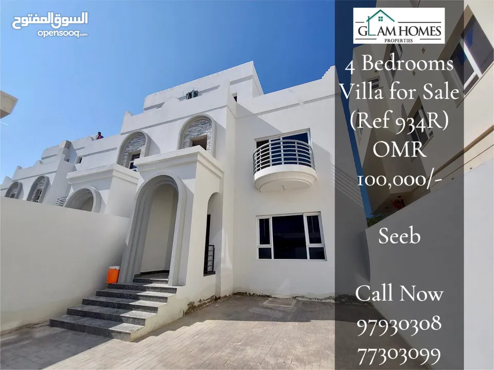 4 Bedrooms Villa for Sale in Seeb REF:934R