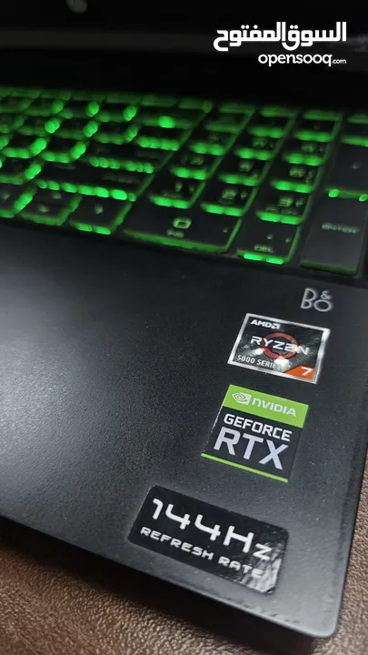 لابتوب HP Pavilion Gaming 15 + شاشة كيرف مع العرض