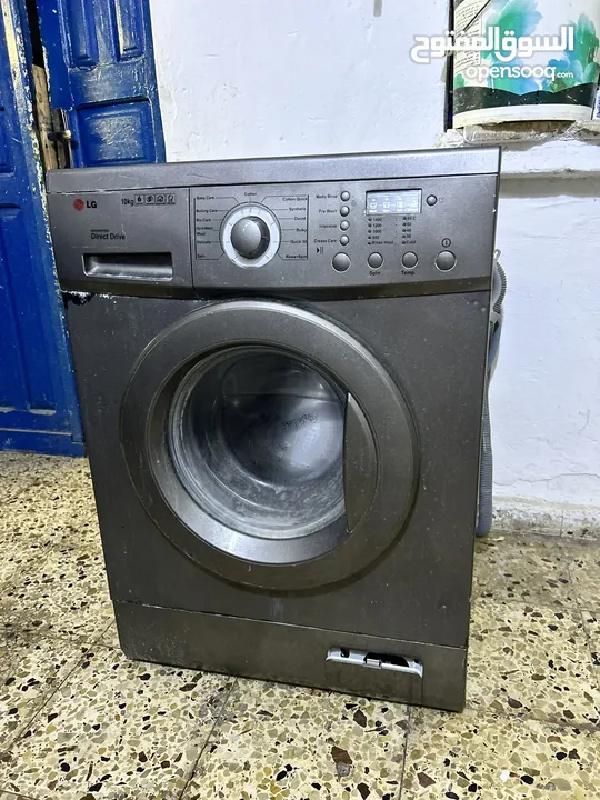 غسالة LG مستعمله سنتين للبيع 10 كيلو