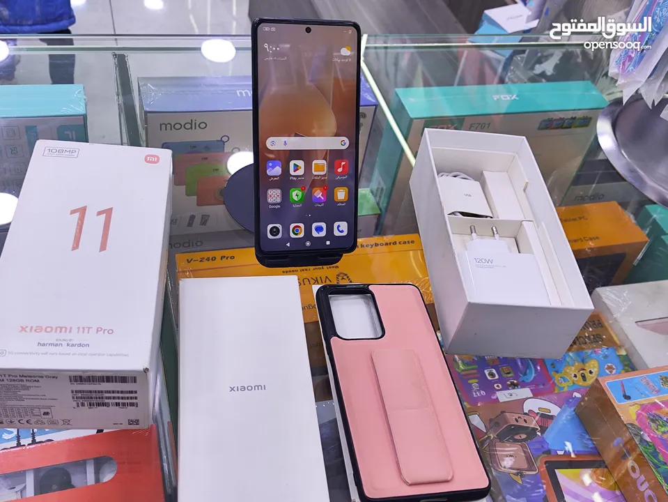 جهاز وكالة شاومي 11T pro 5G اغراضة والكرتونه الاصلية جيجا 128 و 256. رام 16 يتوفر توصيل