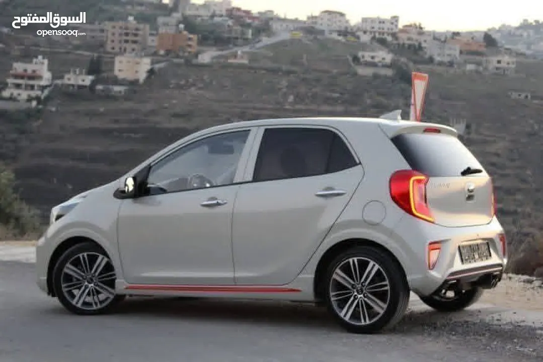 كيا بيكانتو GT-line 2020 للبيع ترخيص وتامين فل اللون ابيض نظيفة وحبة نادرة