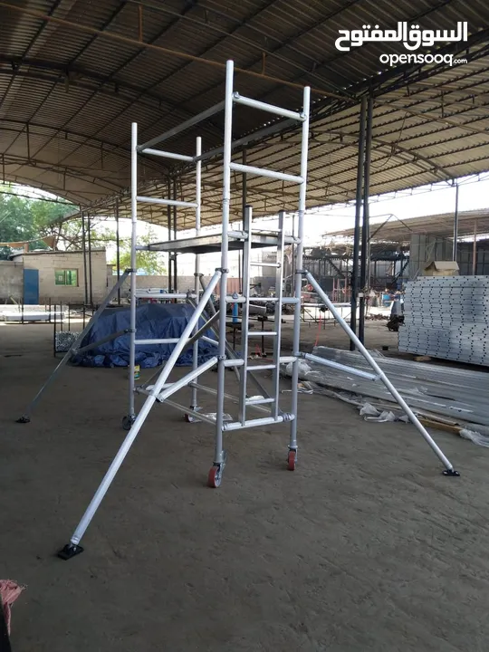 Aluminum scaffolding and ladders