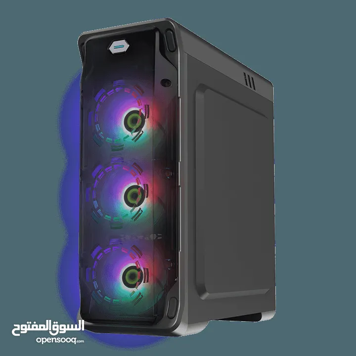 كيس جيمنغ  من جيماكس مضيئ رجب تصميم رهيب GAMEMAX Starlight BK Case Gaming