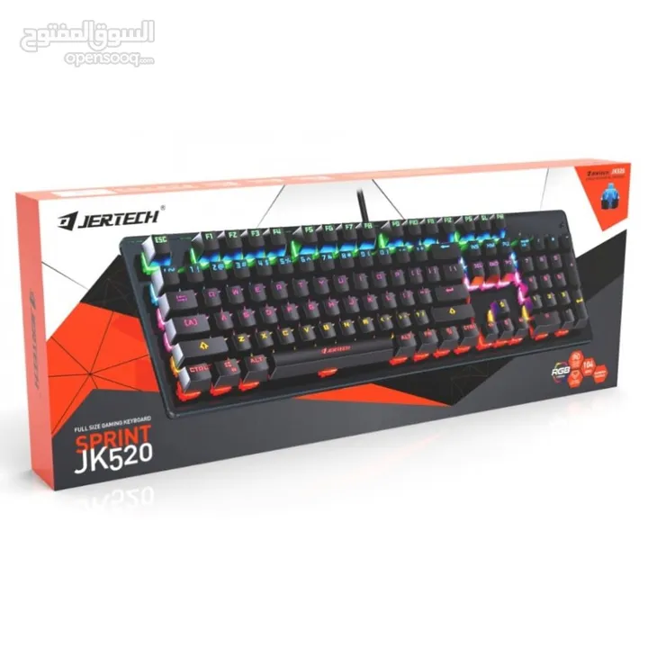 Keyboard mechanical- Jertech k520 blue  gaming