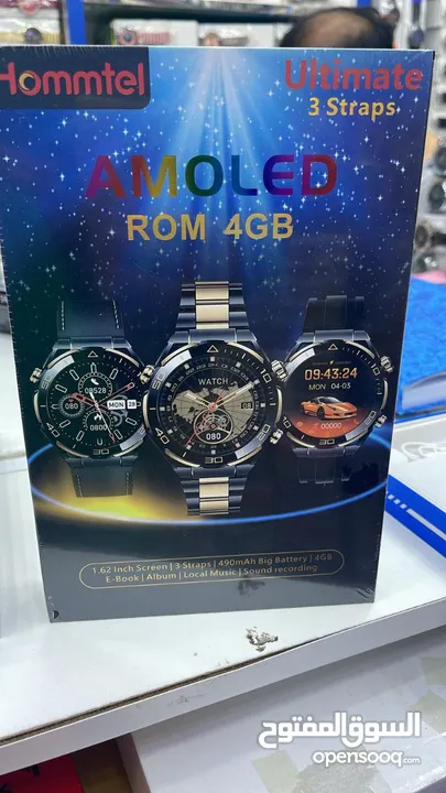 ساعة ذكية هوشمند HOMMTLE AMOLED ROM عرض 48ساعة باسعار مناسبة
