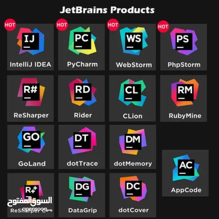 اشتراك jet brains all products pack لمدة عام كامل( 12 شهر)