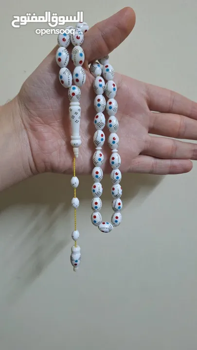 عرض خاص على سبح العظم تنزيل  فيروز ومرجان ومسمار للجمال والفخامة مع ميدالية هدية مع المسبحه بسعر12د