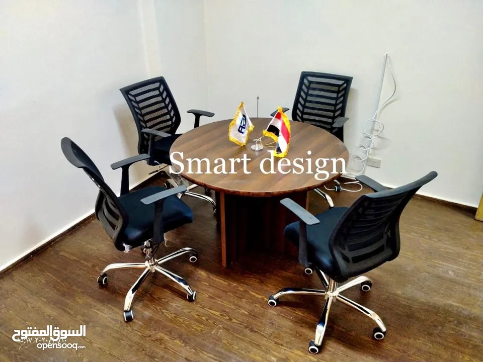 ترابيزة اجتماعات (خشب زجاج مودرن كلاسيك اثاث مكتبي) -meeting table