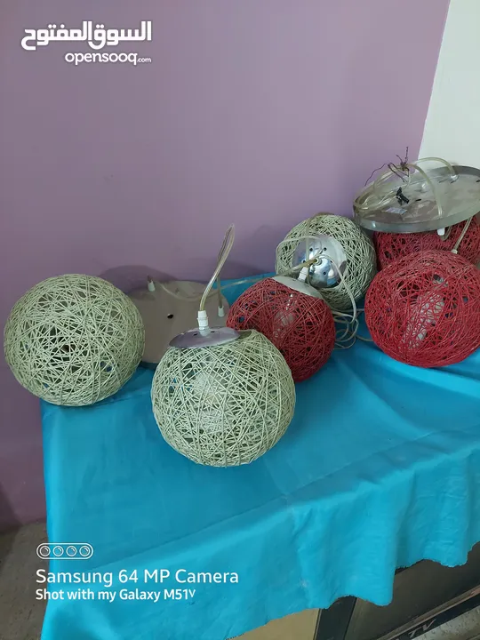 ثريات كهربائية و اسلاك للبيع