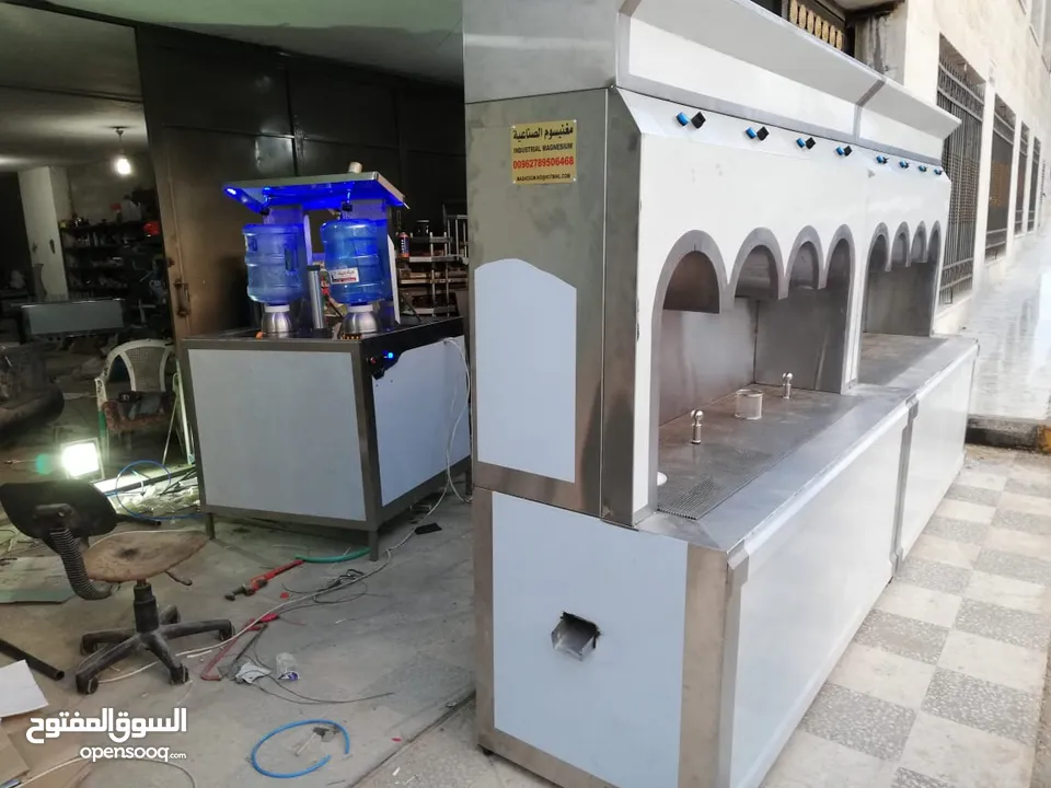 حوض تعبئة و تعقيم قوارير مياه 20 لتر 5 جالون ستانليس ستيل