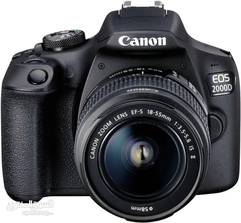 Canon EOS 2000D DSLR Camera with EF-S 18-55mm f/3.5-5.6 is II Lens (Intl Model) with Cleaning Kit