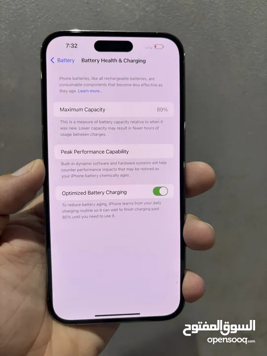 IPhone 14 pro max 1Tera Gold 89% Battery  ايفون 14 برو ماكس 1 تيرا لون جولد بطارية 89 %