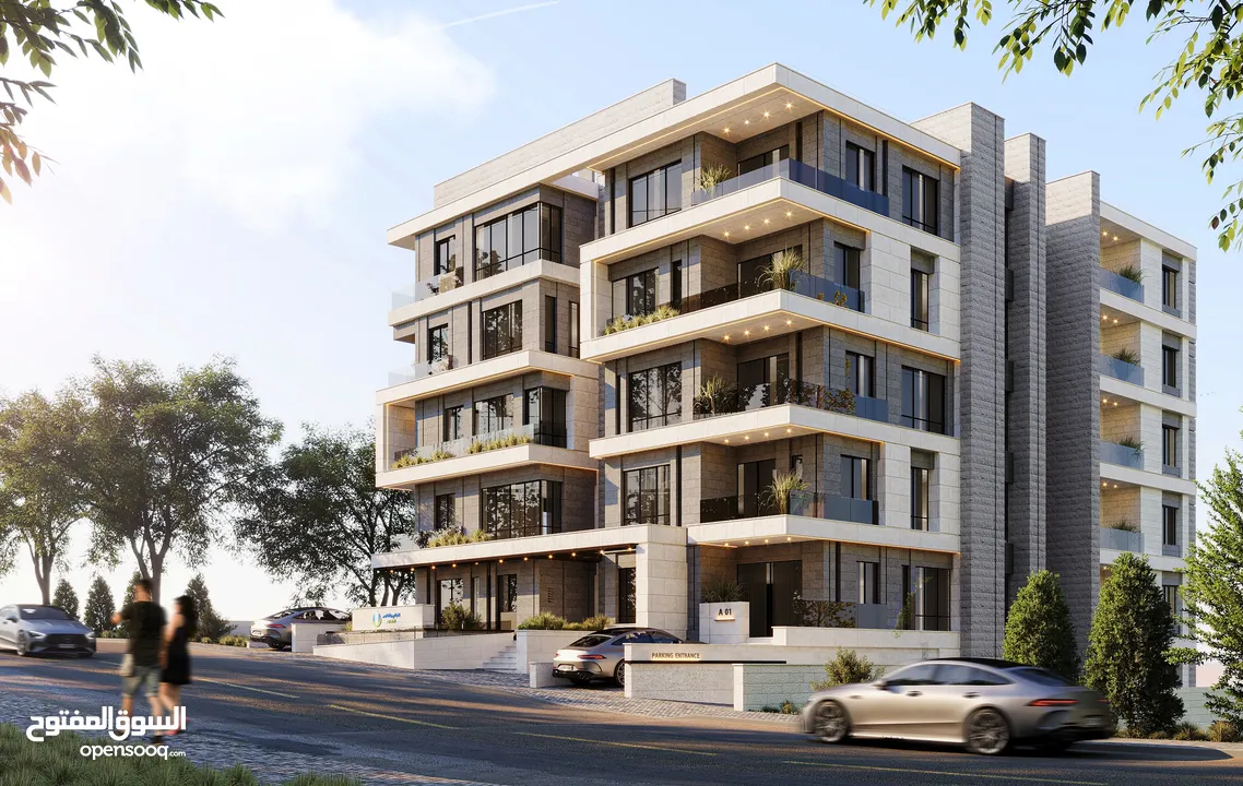 شقة 102 متر مع حديقة 72 متر للبيع في الشرفة بالقرب من شارع القدس و المدرسة الانجليزية و حلويات ايفيل