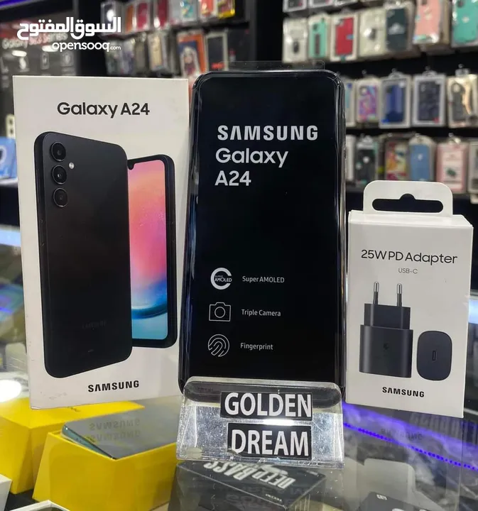 مستعمل بسيط Samsung A24 رام 8 جيجا 128 شغال كفاله الشركة متوفر توصيل وهدية