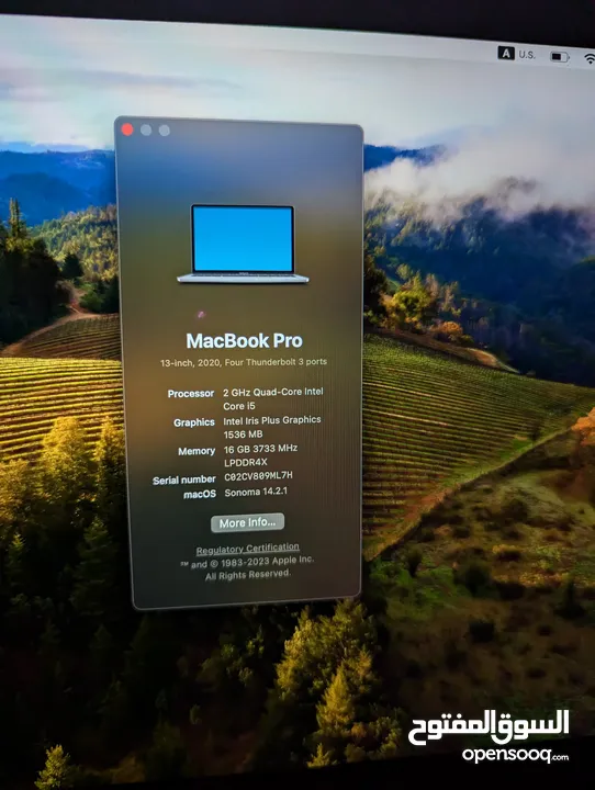 MacBook Pro 2020 - 16GB RAM - 500GB SSD