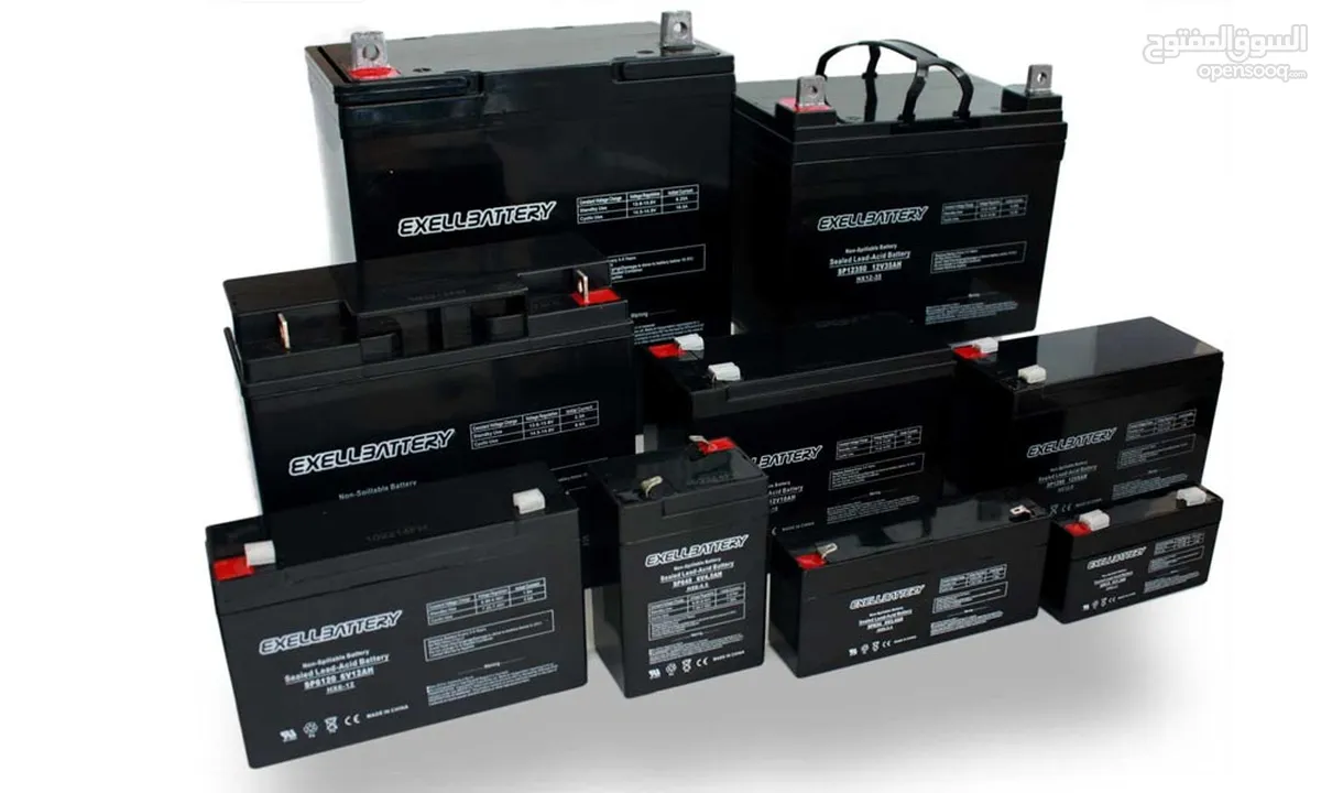 بطاريات شحن جميع الاحجام والاشكال  Rechargeable Batteries